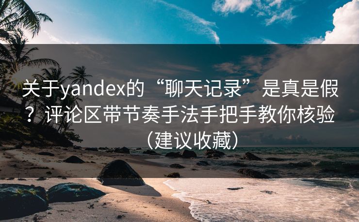 关于yandex的“聊天记录”是真是假？评论区带节奏手法手把手教你核验（建议收藏）